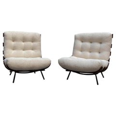 Carlo Hauner and Martin Eisler Pair of Costela Chairs, Brazil 1960s