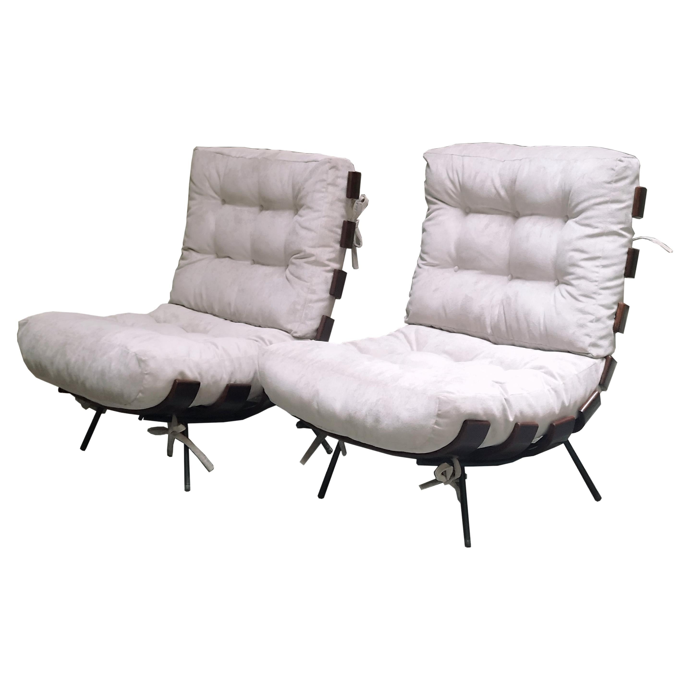 Carlo Hauner and Martin Eisler Pair of Costela Chairs