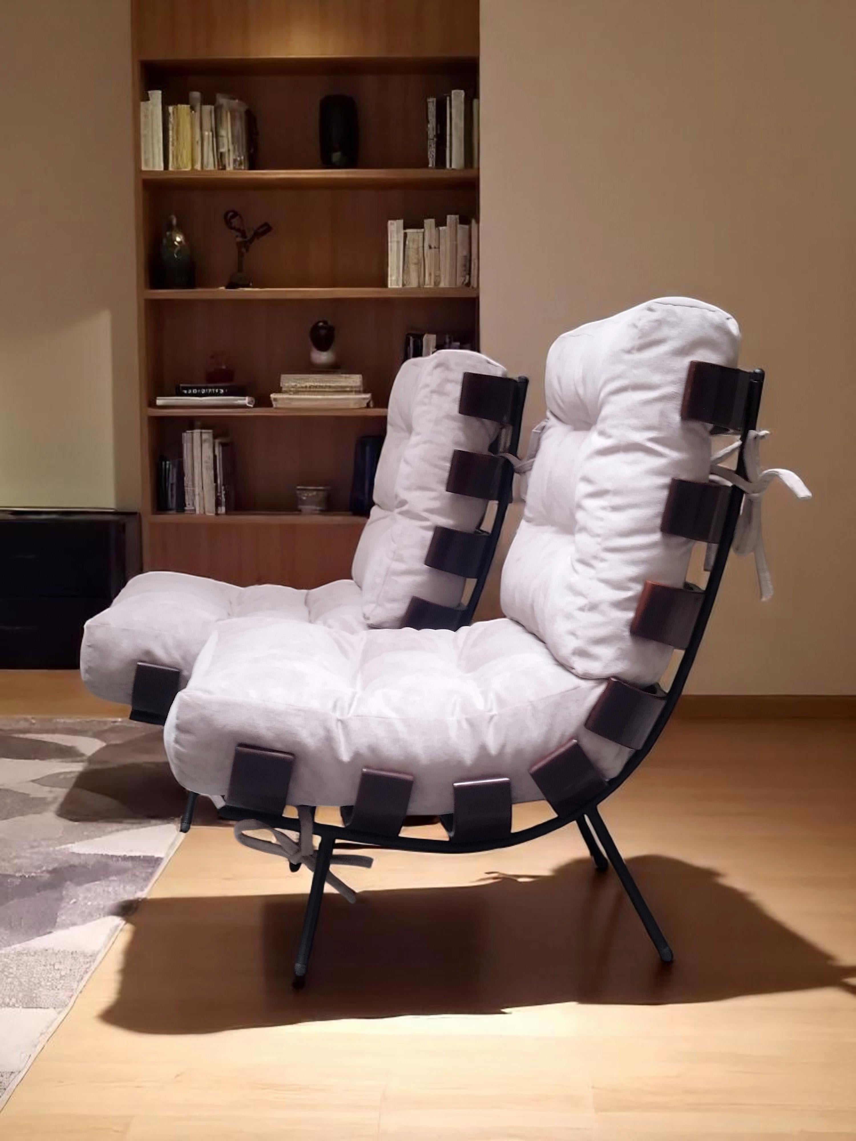 Paire de chaises Costela de Carlo Hauner et Martin Eisler en vente 5