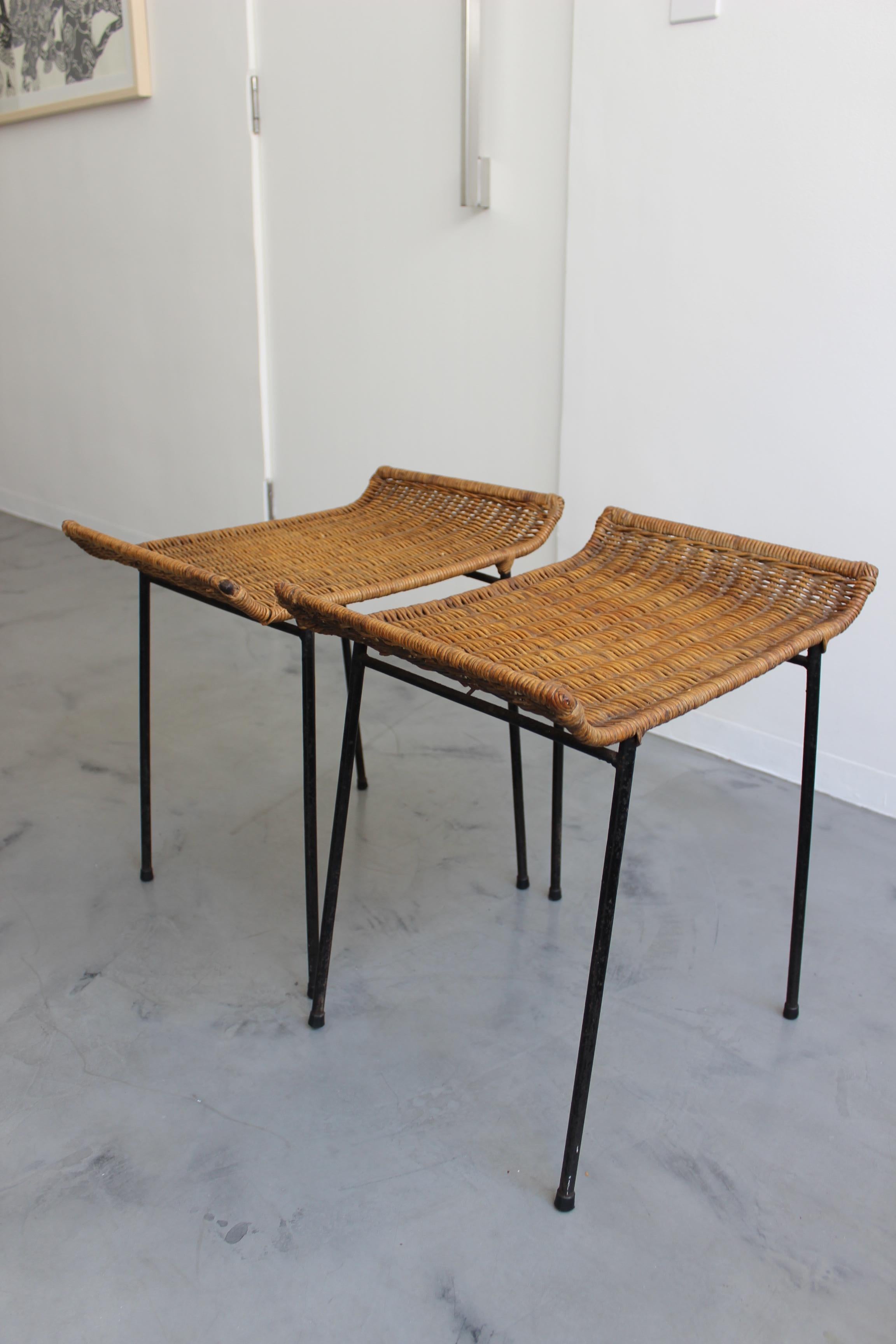20th Century Carlo Hauner and Martin Eisler Pair of Stools For Sale