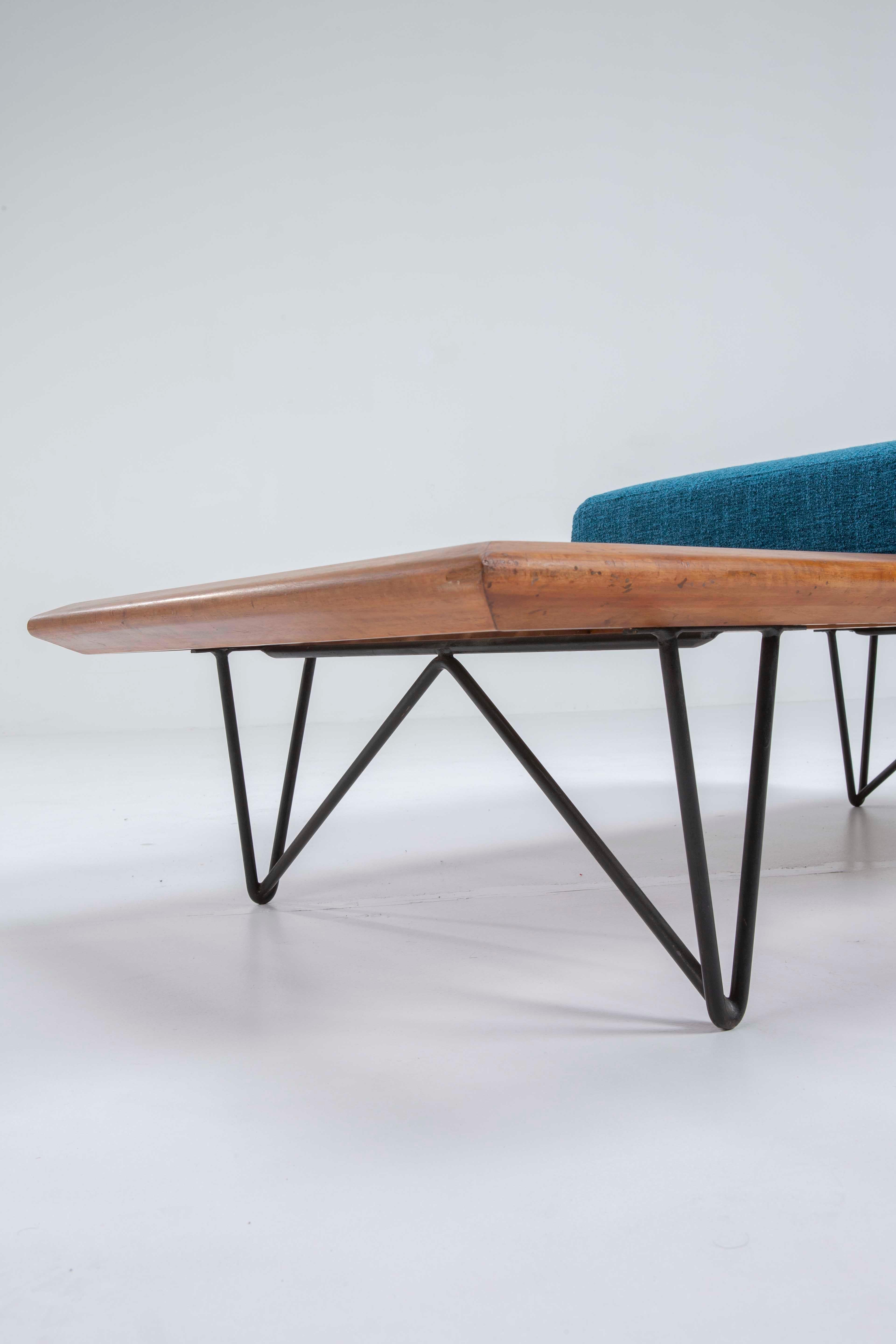 Carlo Hauner and Martin Eisler Rare bench - 1950s Italian Scandinavian Design 2
