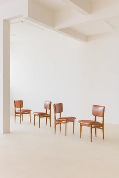 Carlo Hauner and Martin Eisler Set of 4 Dining Chairs, Brazil, 1955