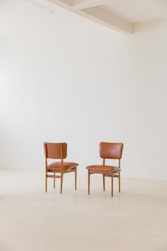 Ensemble de 4 chaises de salle à manger Carlo Hauner et Martin Eisler, Brésil, 1955