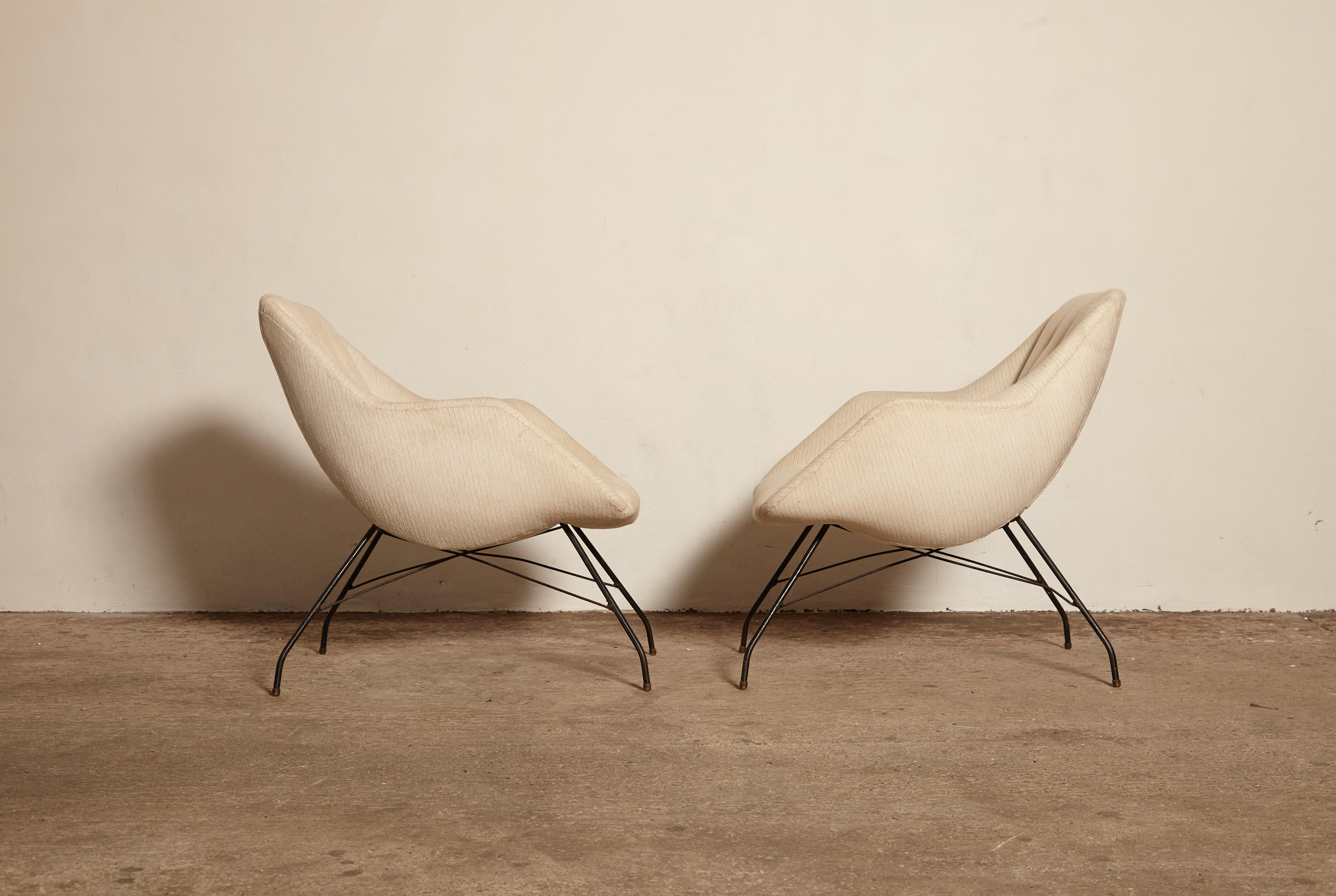 Carlo Hauner and Martin Eisler Shell 'Concha' Lounge Chairs, Forma Brazil, 1950s In Good Condition In London, GB