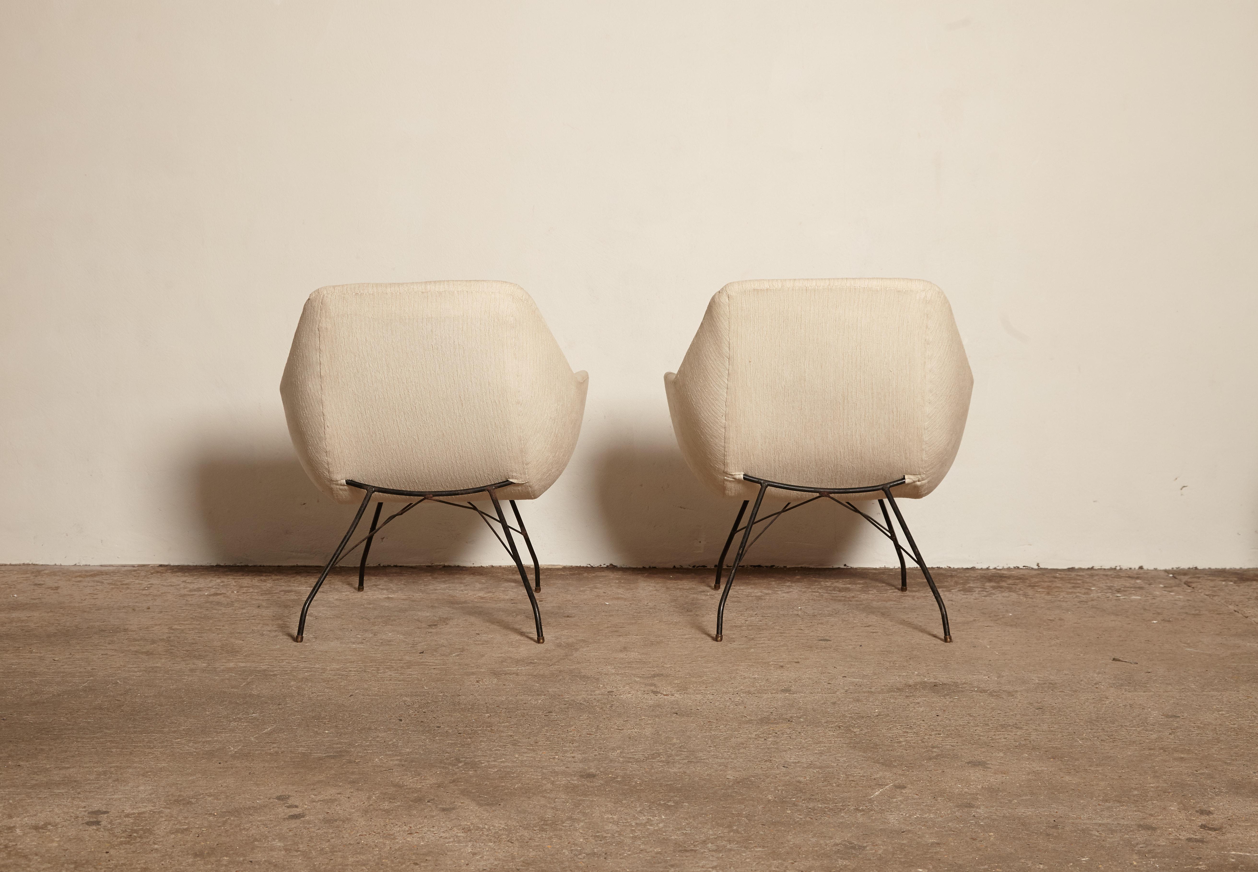 Carlo Hauner and Martin Eisler Shell 'Concha' Lounge Chairs, Forma Brazil, 1950s 1