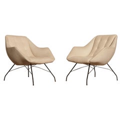 Carlo Hauner and Martin Eisler Shell 'Concha' Lounge Chairs, Forma Brazil, 1950s