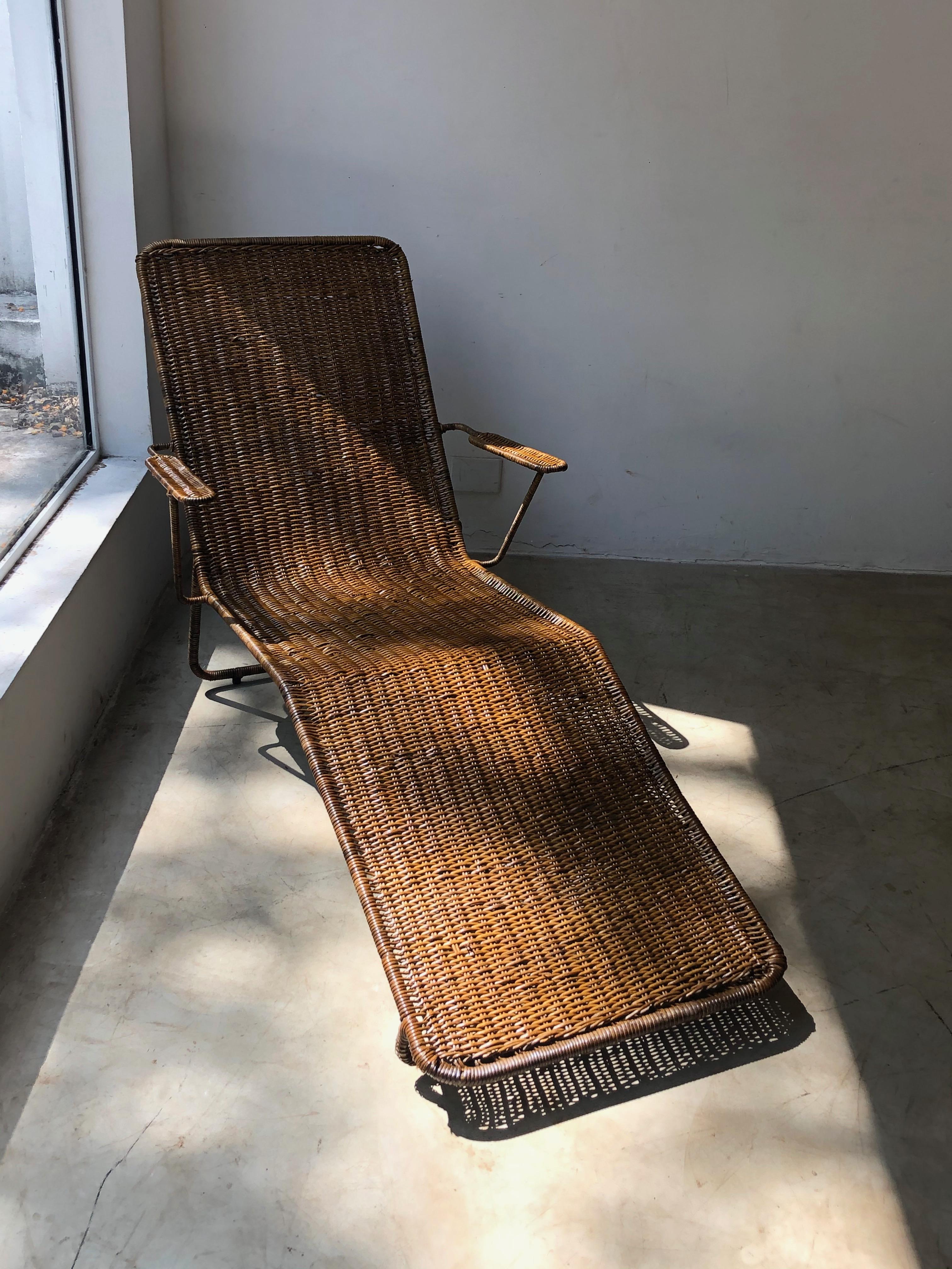 Brazilian Natural Fiber Chaise Longues - 8 For Sale on 1stDibs