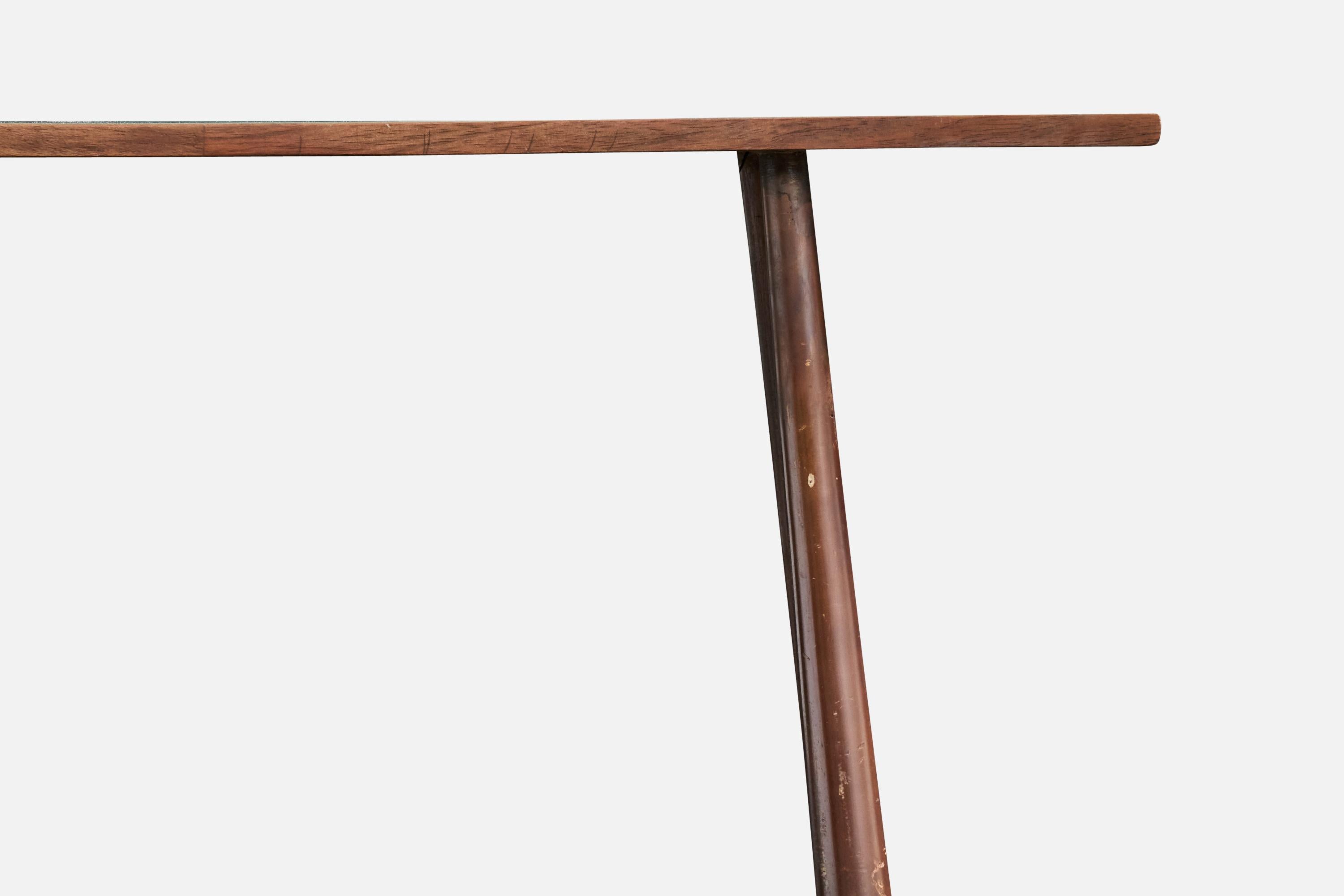 Carlo Hauner, Console Table, Wood, Formica, Brazil, 1950s For Sale 1