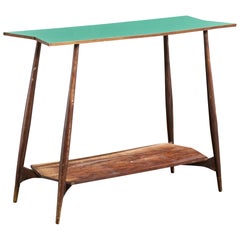 Carlo Hauner, Console Table, Wood, Formica, Brazil, 1950s