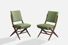 Carlo Hauner, Dining Room Chairs, Wood, Vinyl, Brazil, 1956