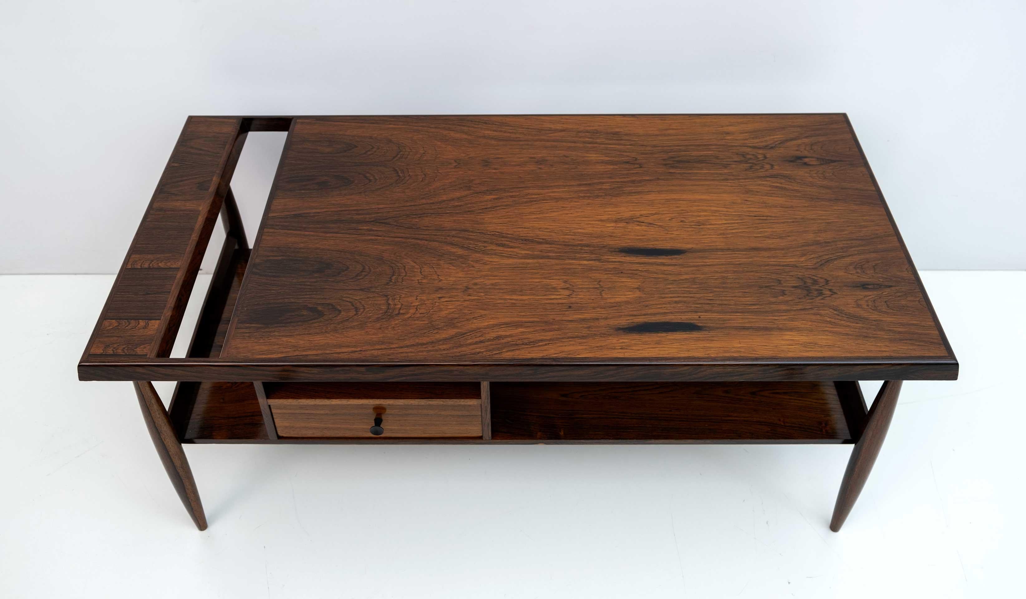 Mid-20th Century Carlo Hauner e Martin Eisler Modern Brazilian Wood Coffee Table by Forma, 1960s