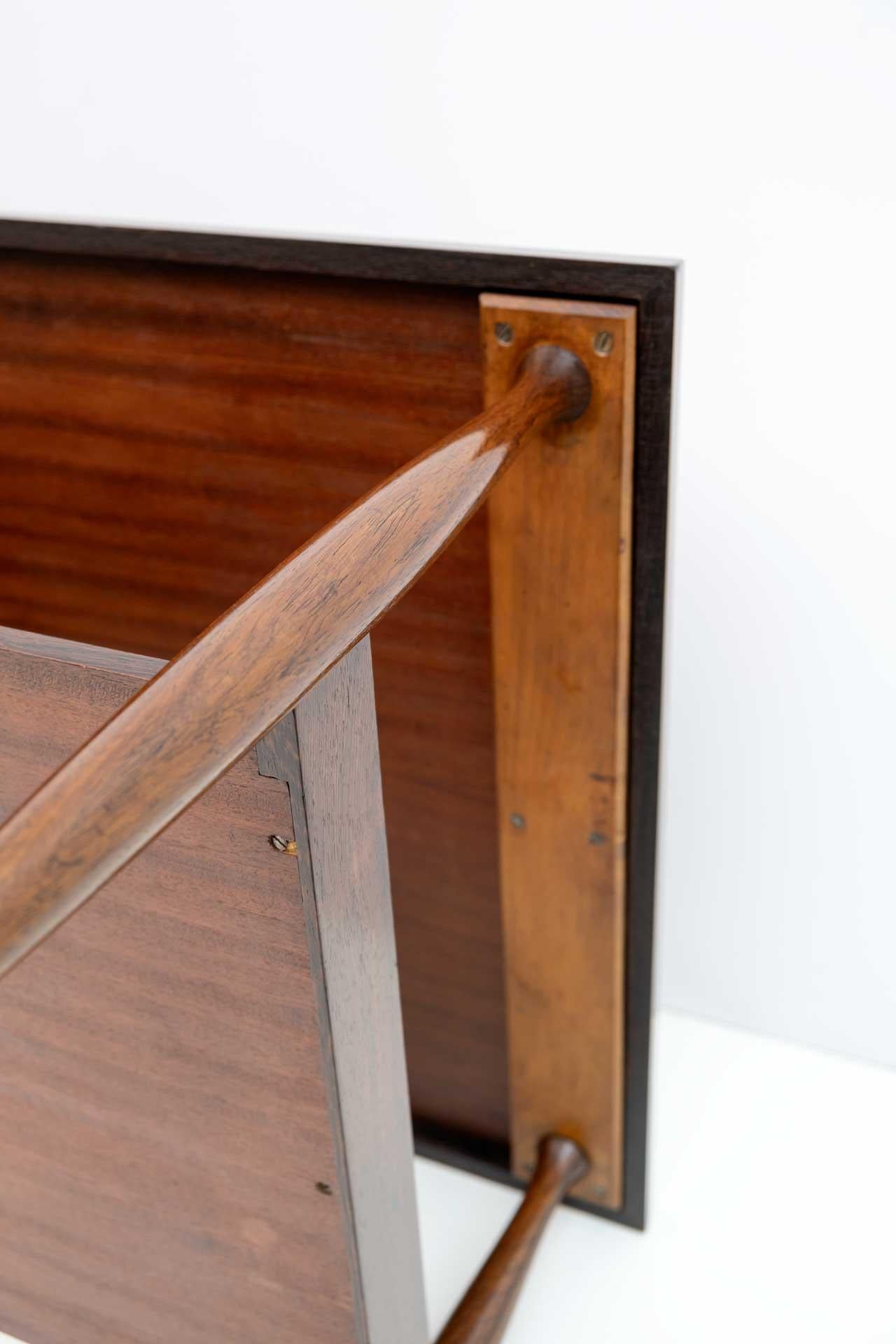 Carlo Hauner e Martin Eisler Modern Brazilian Wood Coffee Table by Forma, 1960s 5