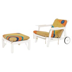 Carlo Hauner Florida Armchair and Footstool Set for Reguitti, published