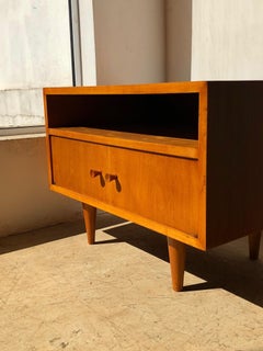 Carlo Hauner for Forma, Pair of Side Tables in Pau Marfim Wood