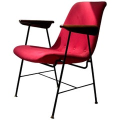 Carlo Hauner for Moveis Artesanal/Forma, Armchair with Iron Structure