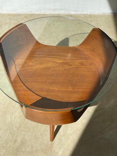 Carlo Hauner for Móveis Artesanal/Forma. Mid-Century Modern Side Table in Wood