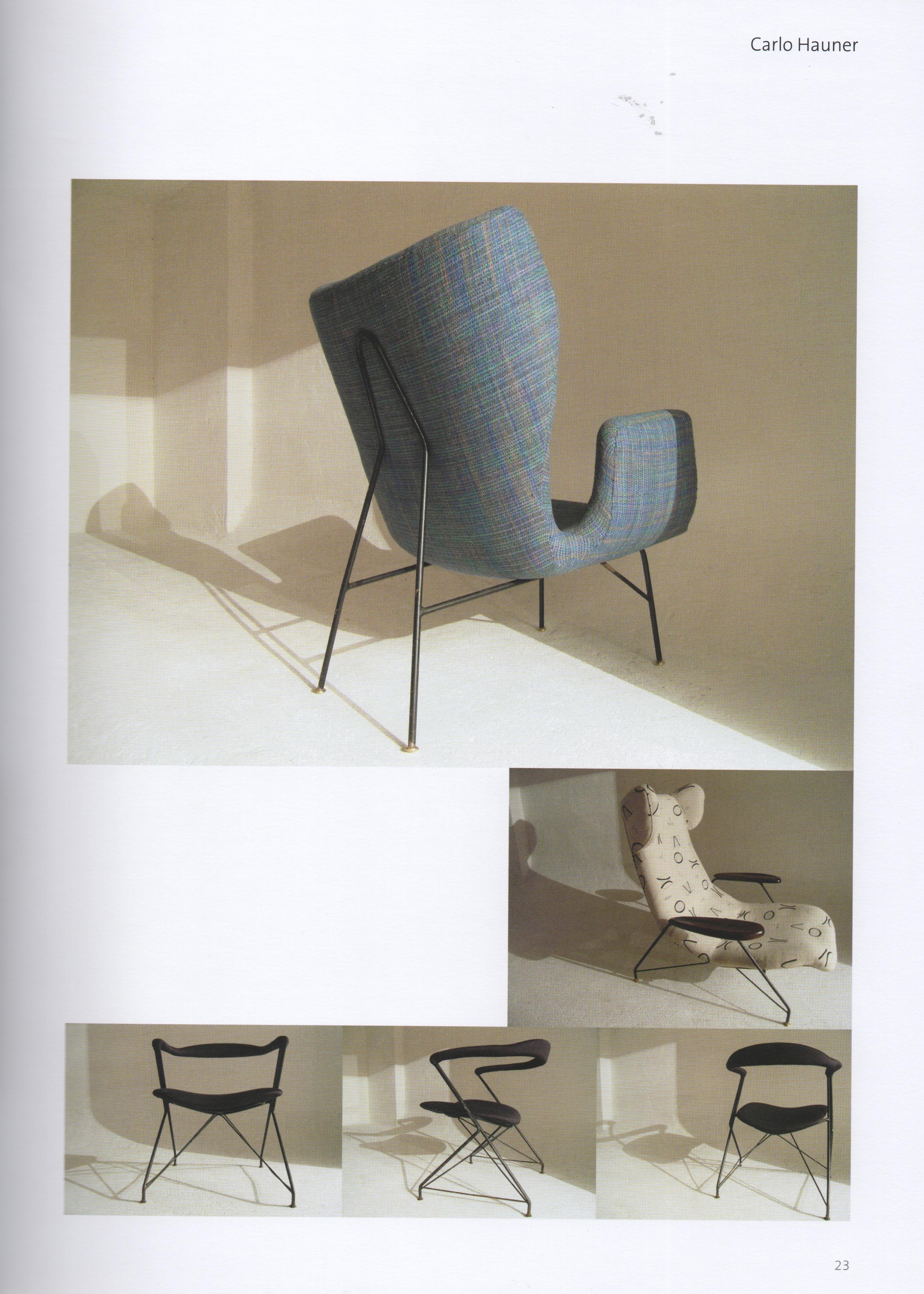 Carlo Hauner for Móveis Artesanal. Mid-Century Modern Armchair w/ Iron Structure For Sale 6