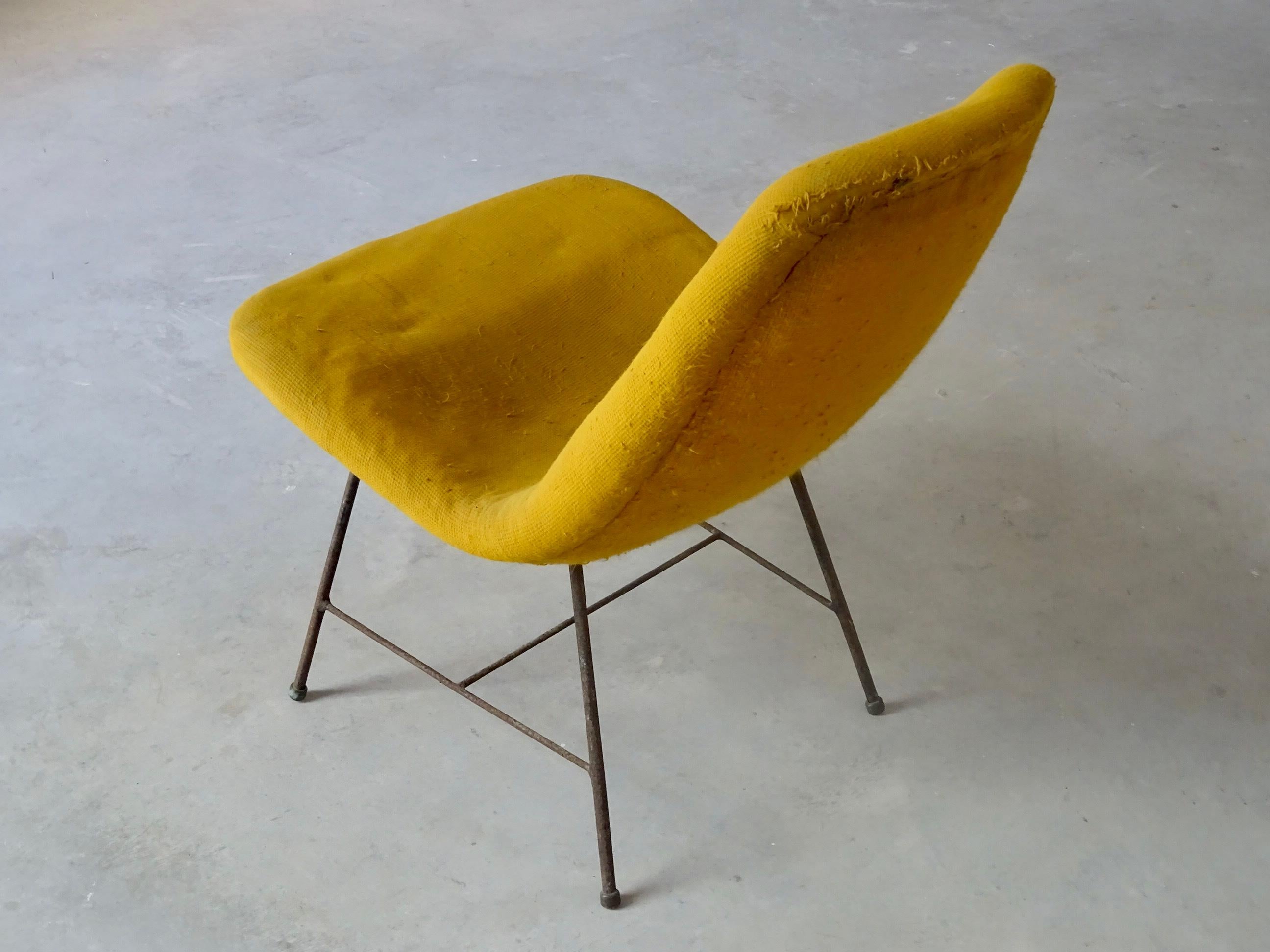 Mid-Century Modern Carlo Hauner Lounge Chair, Móveis Artesanal, 1950s For Sale