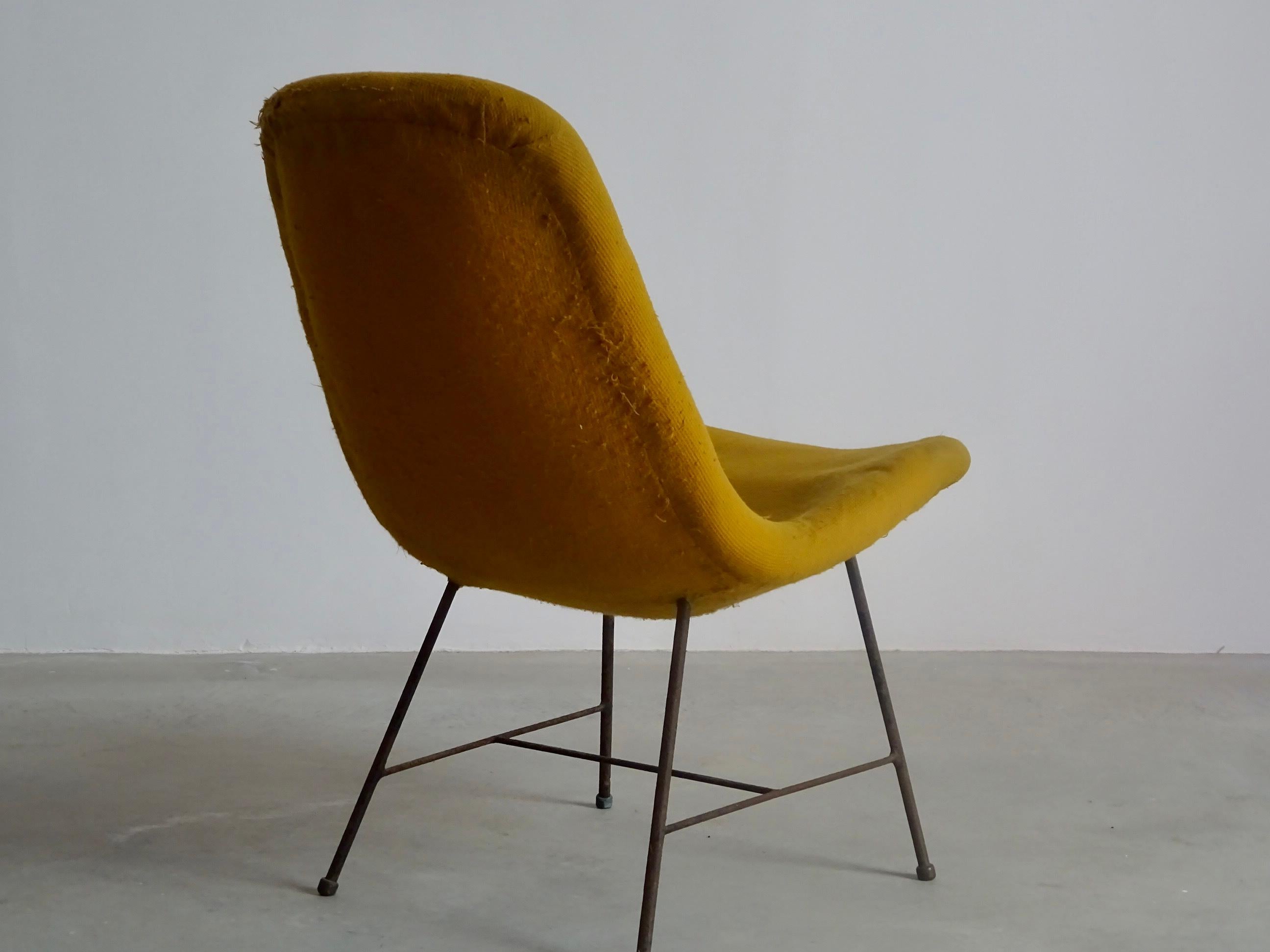 Brazilian Carlo Hauner Lounge Chair, Móveis Artesanal, 1950s For Sale