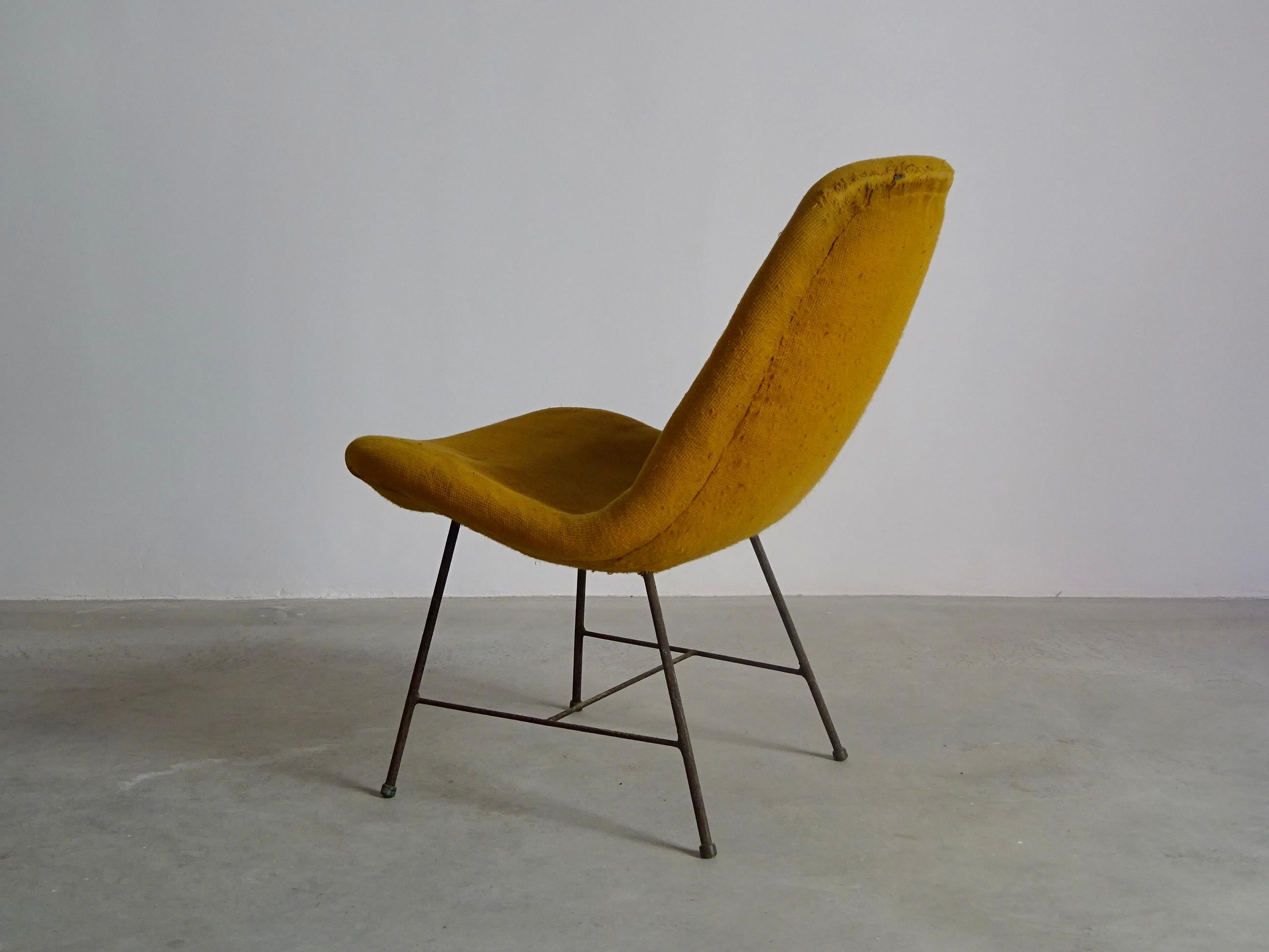 Carlo Hauner Lounge Chair, Móveis Artesanal, 1950s In Good Condition For Sale In Barcelona, ES