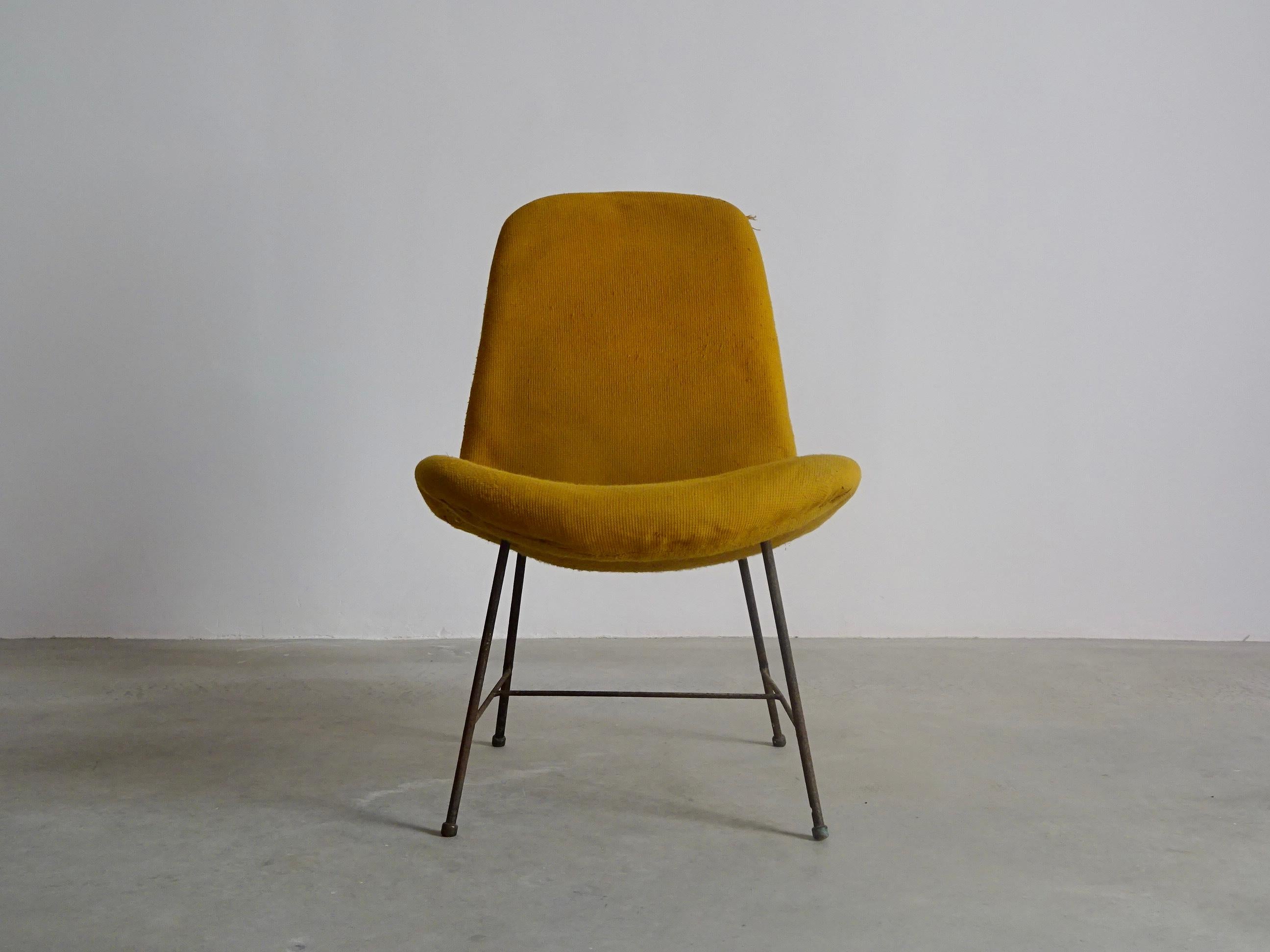 Mid-20th Century Carlo Hauner Lounge Chair, Móveis Artesanal, 1950s For Sale
