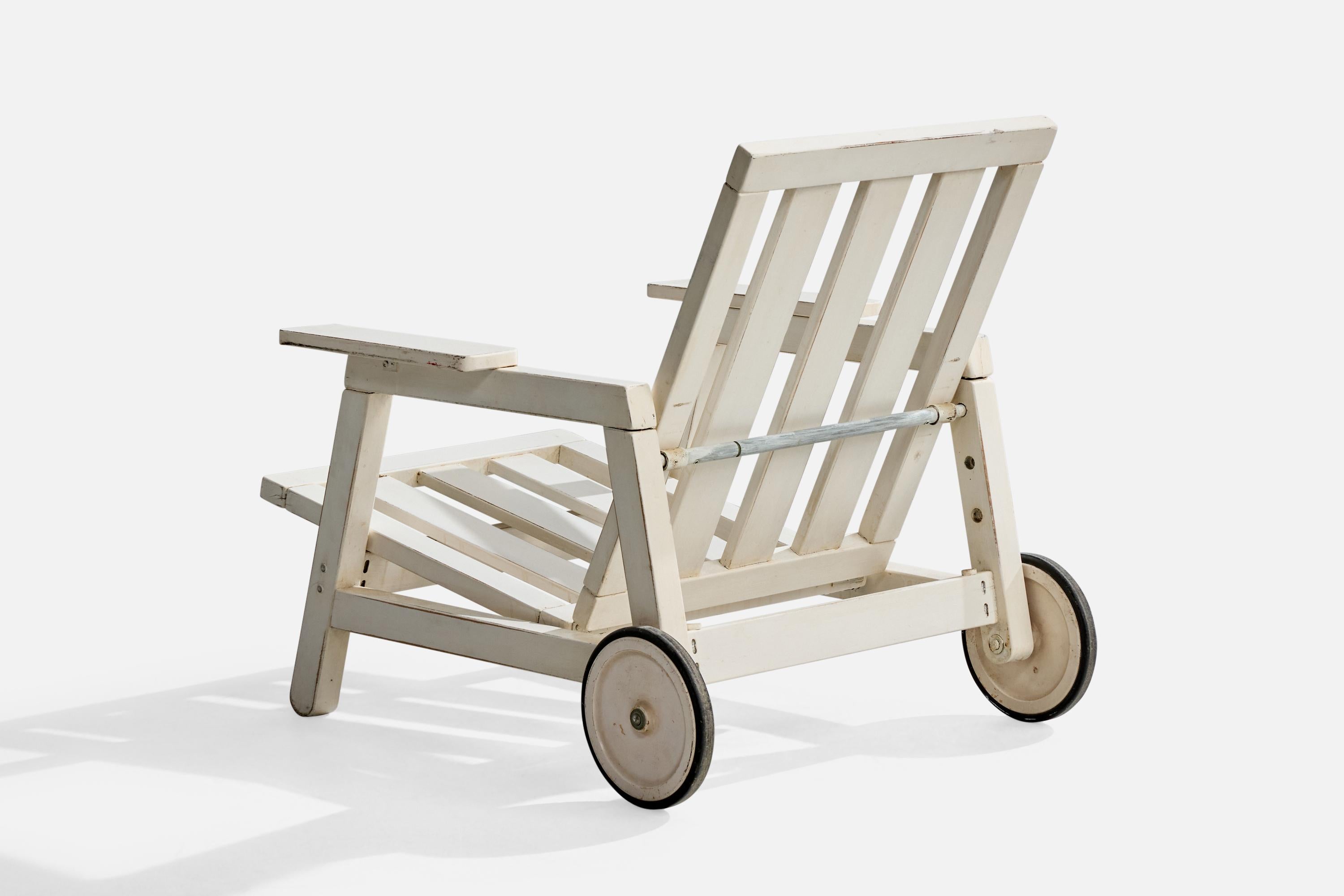 Carlo Hauner, Lounge Chair, Wood, Italy, 1968 In Good Condition For Sale In High Point, NC