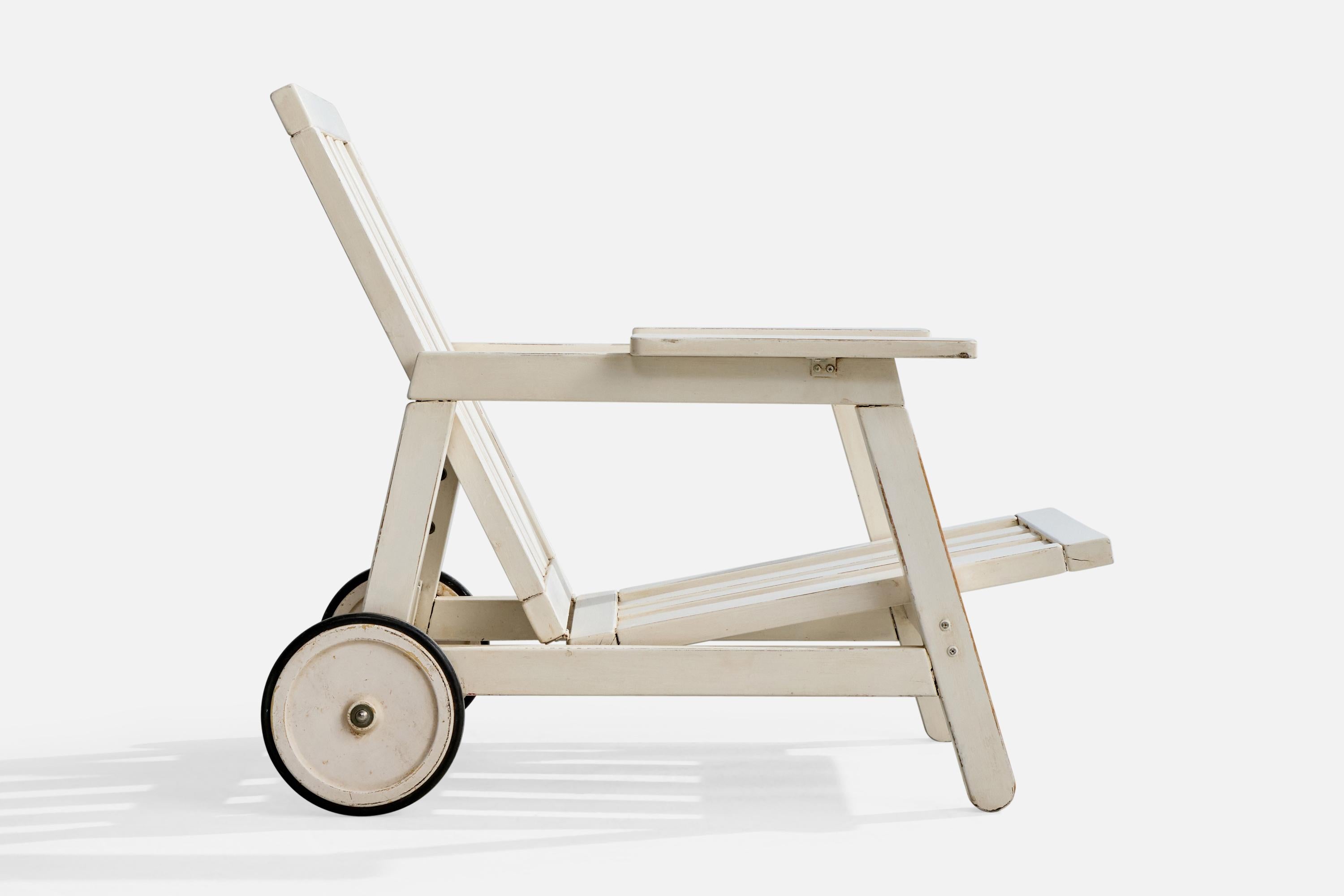 Mid-20th Century Carlo Hauner, Lounge Chair, Wood, Italy, 1968 For Sale