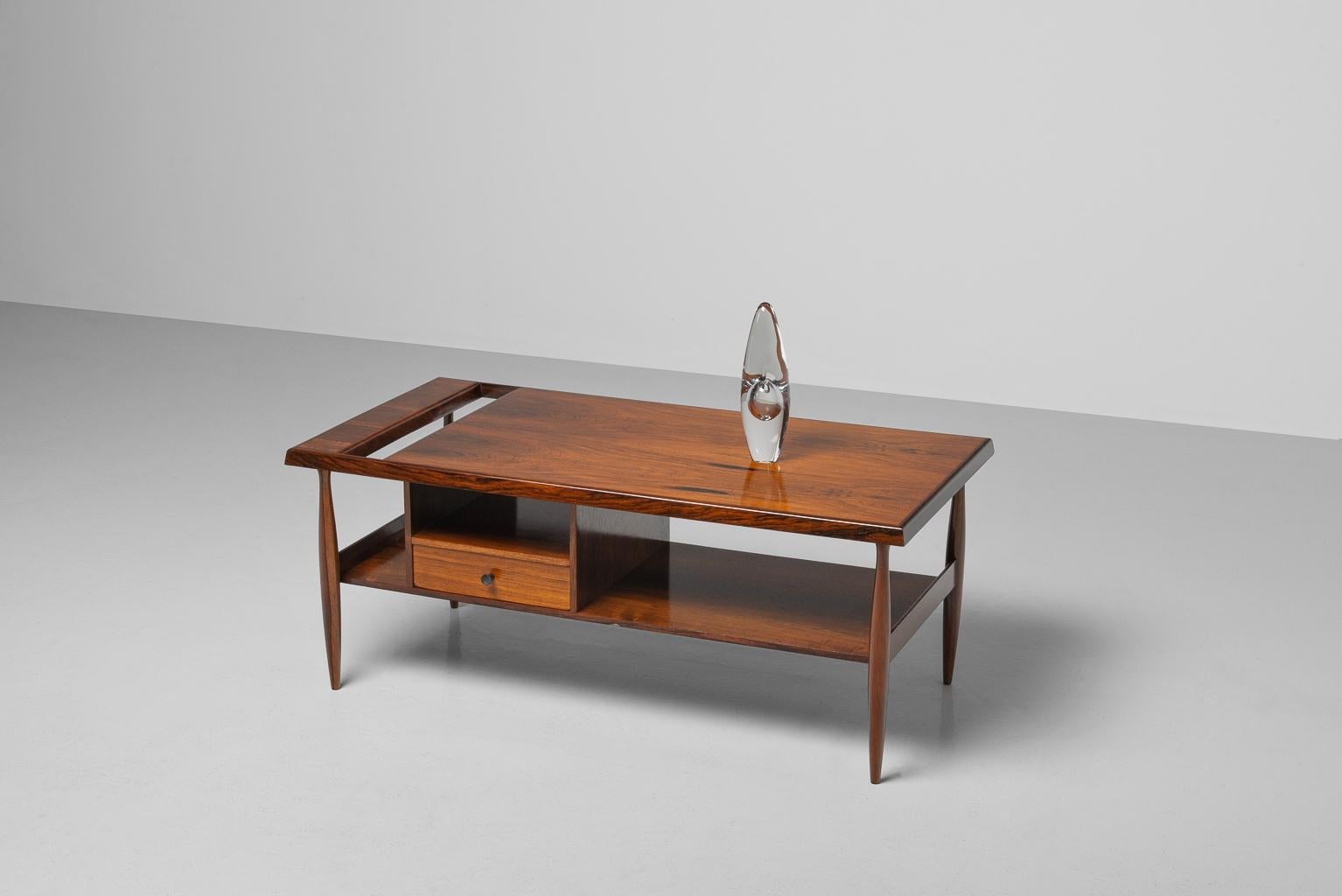 Carlo Hauner Martin Eisler coffee table by Forma Italy 1955 In Good Condition For Sale In Roosendaal, Noord Brabant