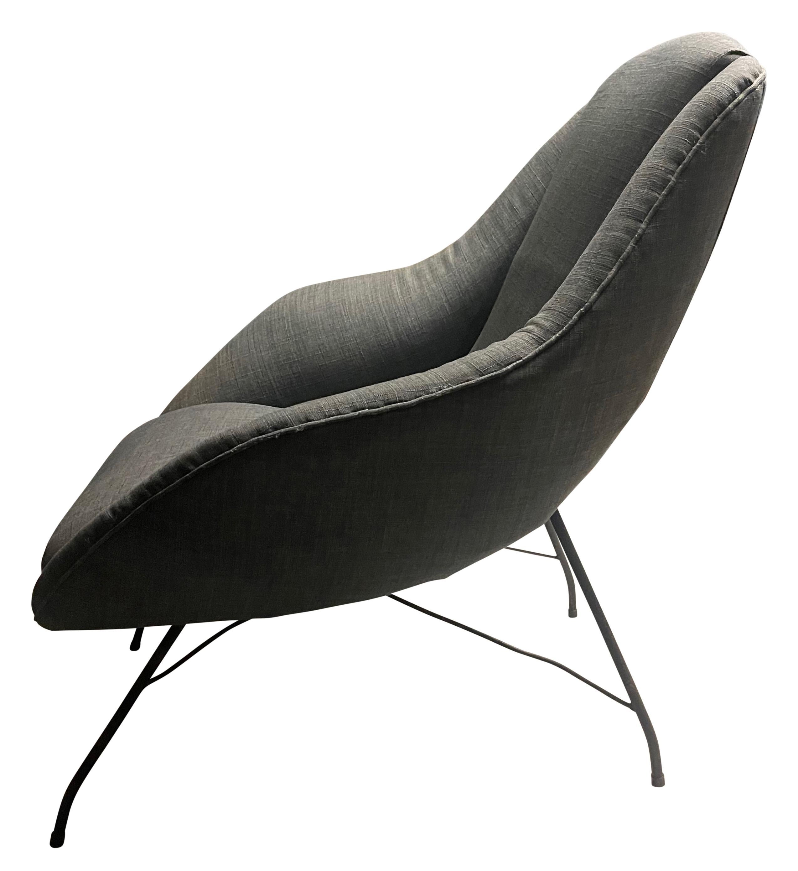 Brazilian Carlo Hauner Martin Eisler Concha Lounge Chair, Brazil, 1950 For Sale
