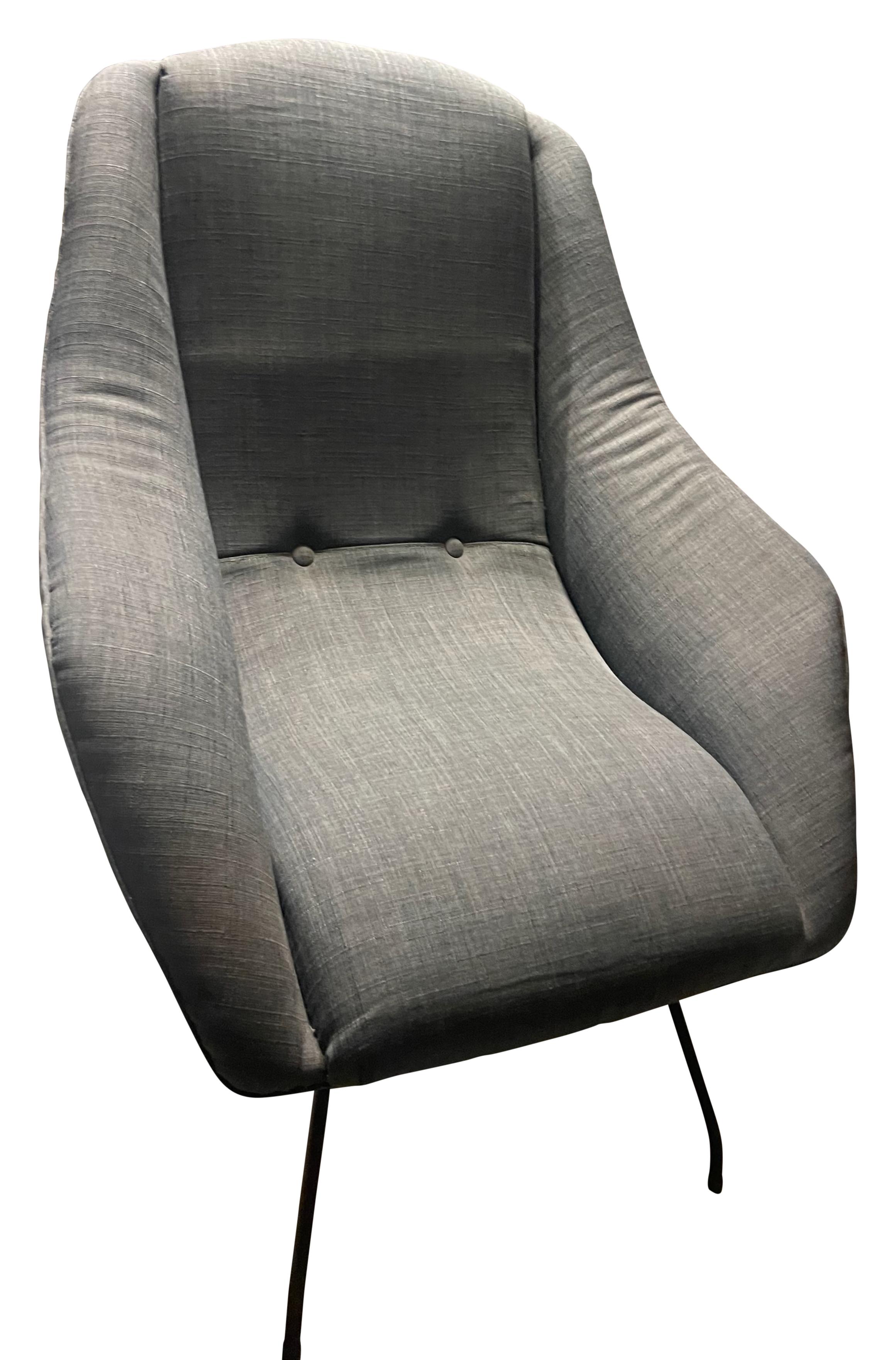 20th Century Carlo Hauner Martin Eisler Concha Lounge Chair, Brazil, 1950 For Sale