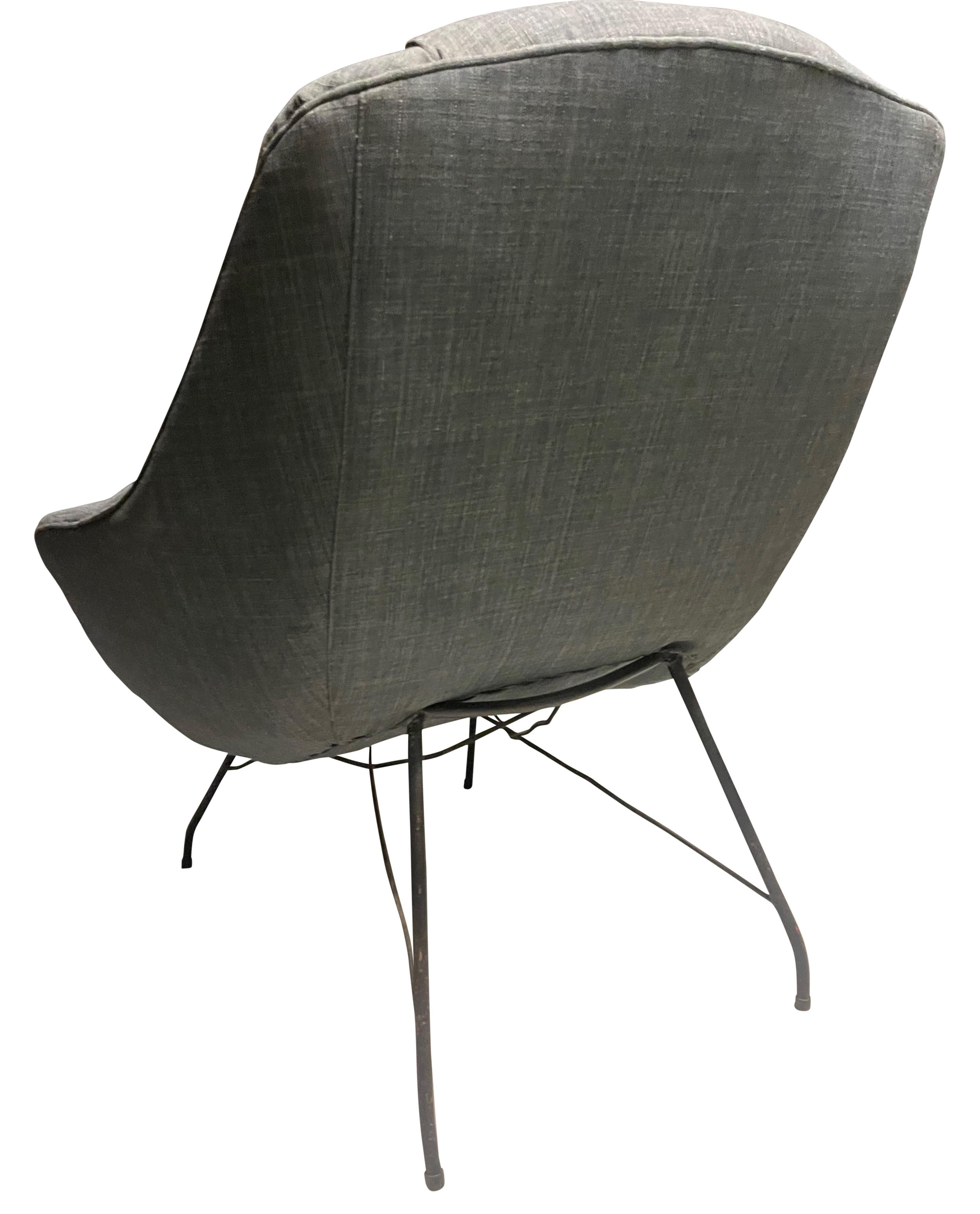 Carlo Hauner Martin Eisler Concha Lounge Chair, Brazil, 1950 For Sale 2