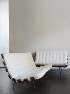 Carlo Hauner Martin Eisler Midcentury Costela Sofas for Forma Brazil, 1950s