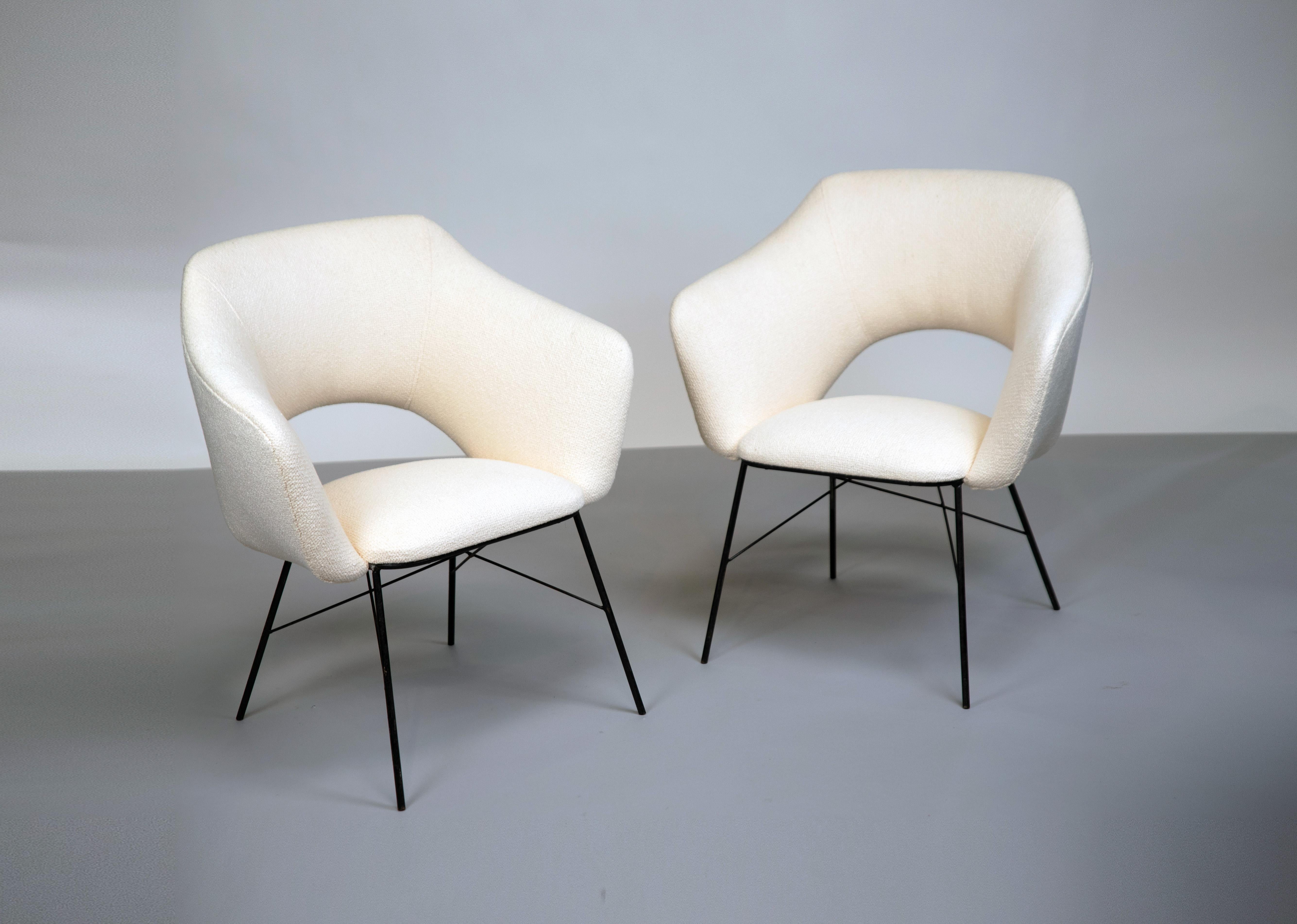 Brazilian Carlo Hauner & Martin Eisler, Pair of armchairs, c. 1960 For Sale