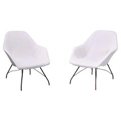 Carlo Hauner & Martin Eisler, Pair of 'Shell' Armchairs, Brazil, 1950s