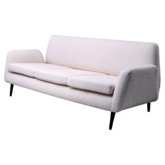 Carlo Hauner & Martin Eisler, Vintage Sofa for Forma, 1958, Brazil, Cream Fabric