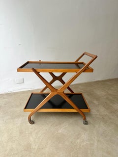 Carlo Hauner. Mid-Century Modern Tea Trolley in Caviúna Wood