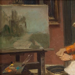 An Artist Working in the Studio 1930