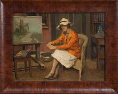 An Artist Working in the Studio 1930