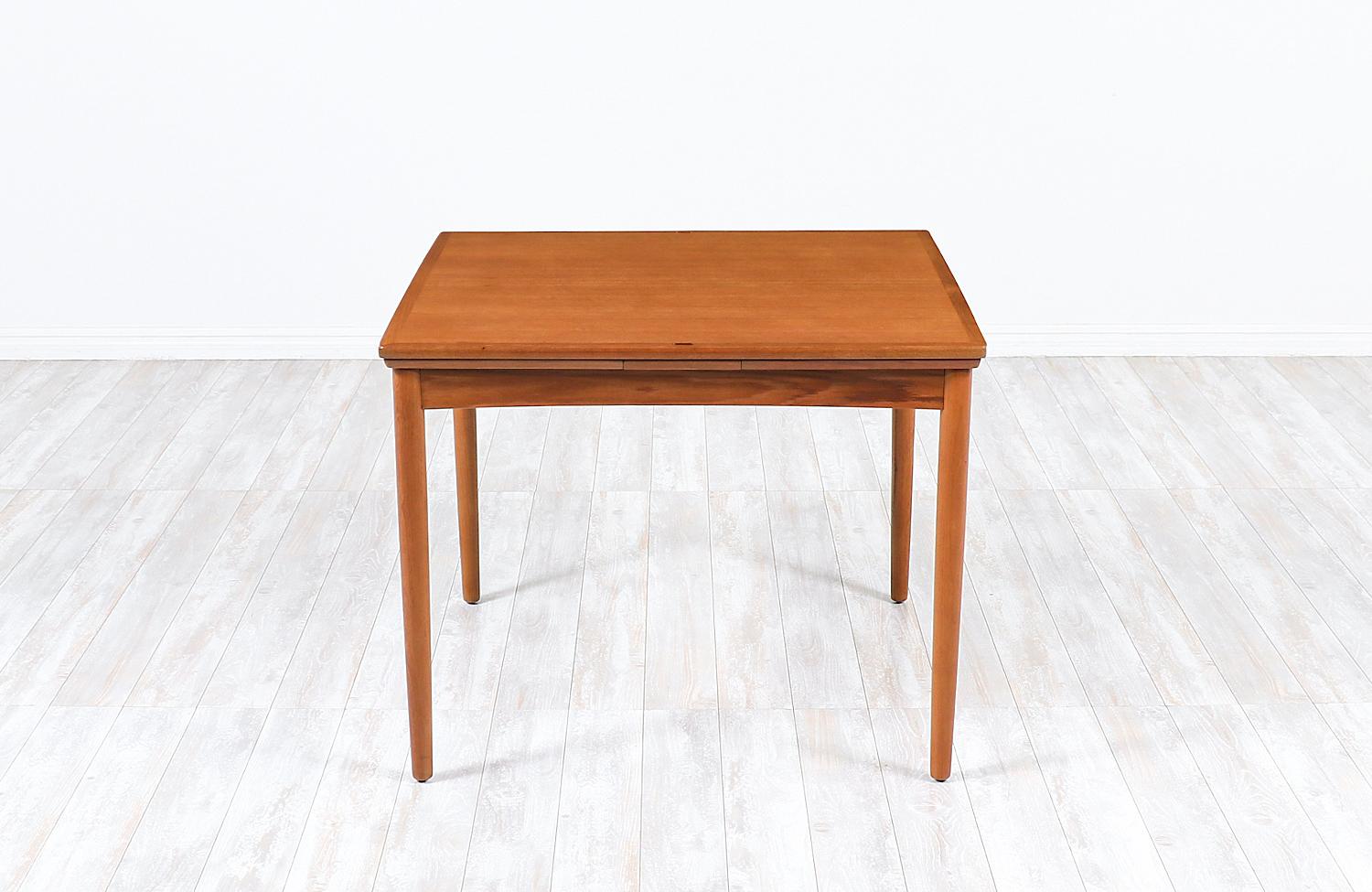 Danish Carlo Jensen Flip-Top Expanding Dining / Game Table for Hundevad & Co.