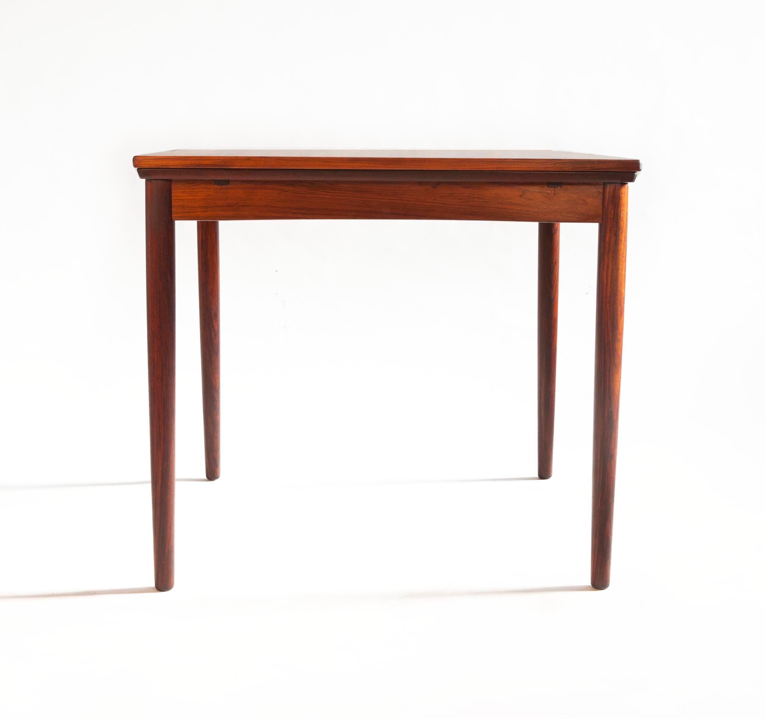 Mid-Century Modern Carlo Jensen for Hundevad & Co. Brazilian Rosewood Flip-Top Table, Denmark 1960s