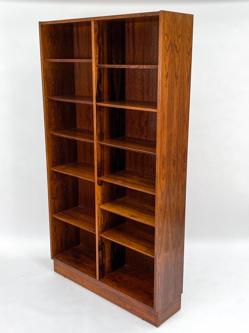 Mid-Century Modern Carlo Jensen for Poul Hundevad Danish Mid-Century Rosewood Bookcase