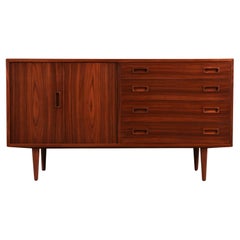 Carlo Jensen Rosewood Credenza with Bi-Folding Door