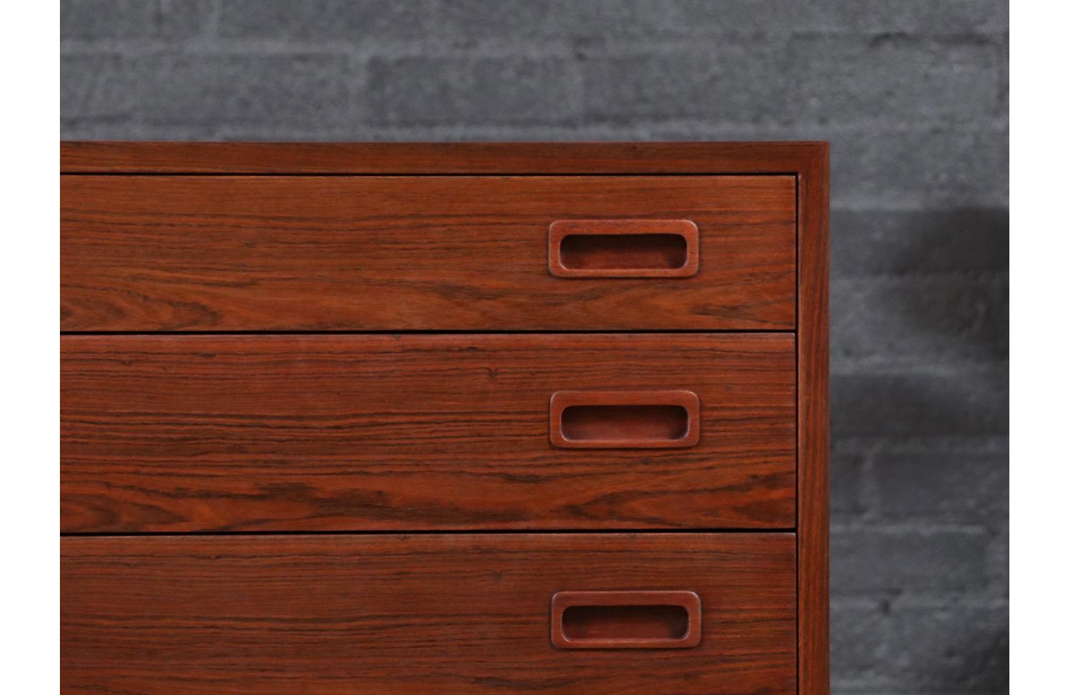 Carlo Jensen Tambour-Door Rosewood Credenza for Hundevad 1