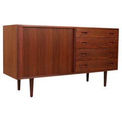 Carlo Jensen Tambour-Door Rosewood Credenza for Hundevad
