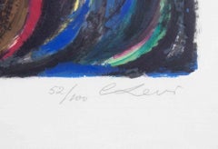 Face - Lithograph by Carlo Levi - Mid-20th Century