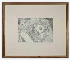 Lovers - Etching by Carlo Levi - Mid-20th Century