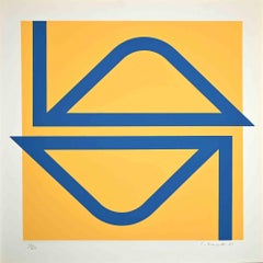 Paar – Original-Raumteilerdruck von Carlo Lorenzetti – 1969