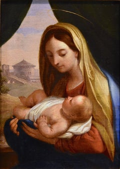 Virgin Child Maratta 17th Century Paint Oil on canvas Old master Religious