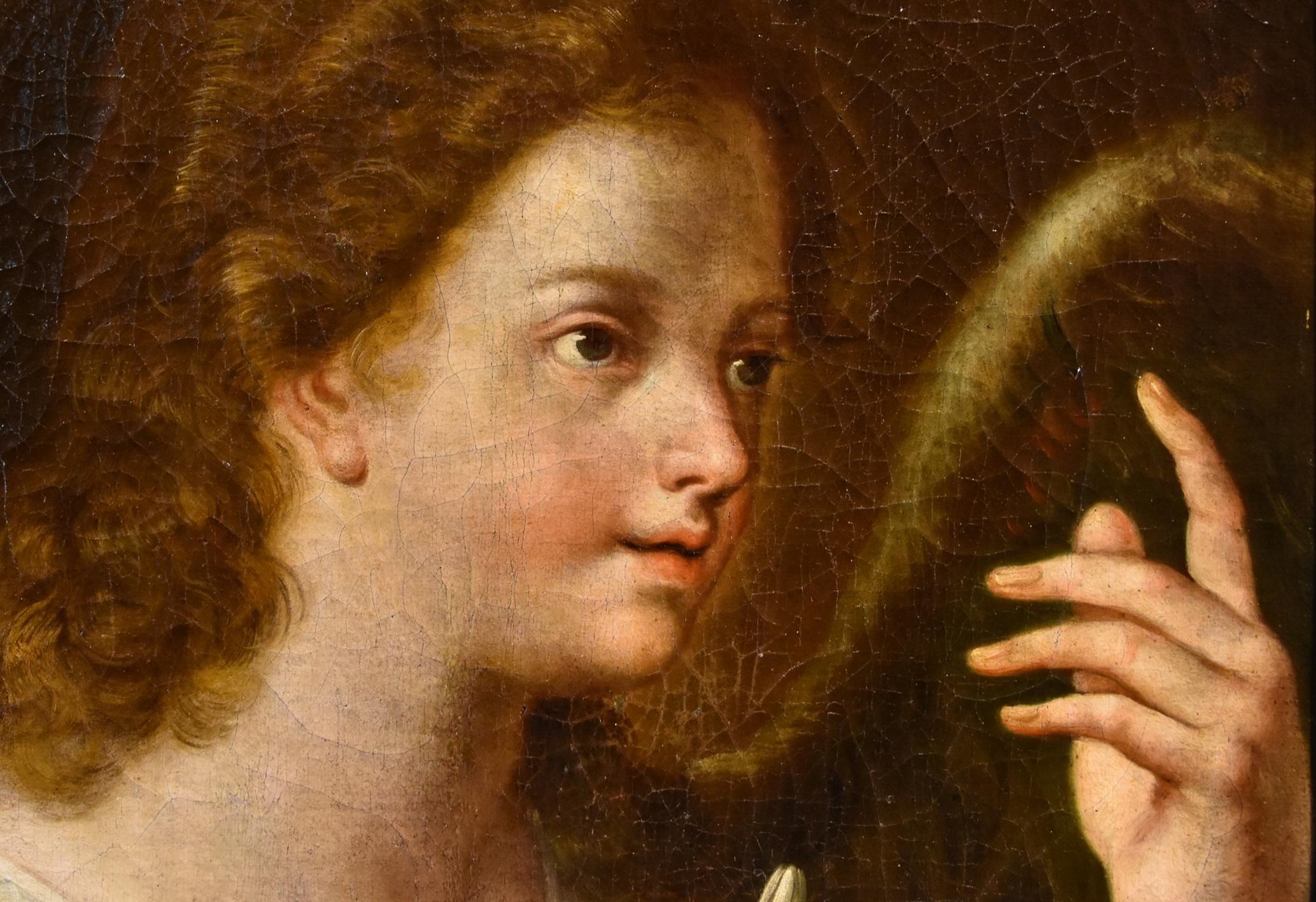 Announcing Angel Gabriel Maratta, Gemälde Öl auf Leinwand, Alter Meister, 17. Jahrhundert im Angebot 7