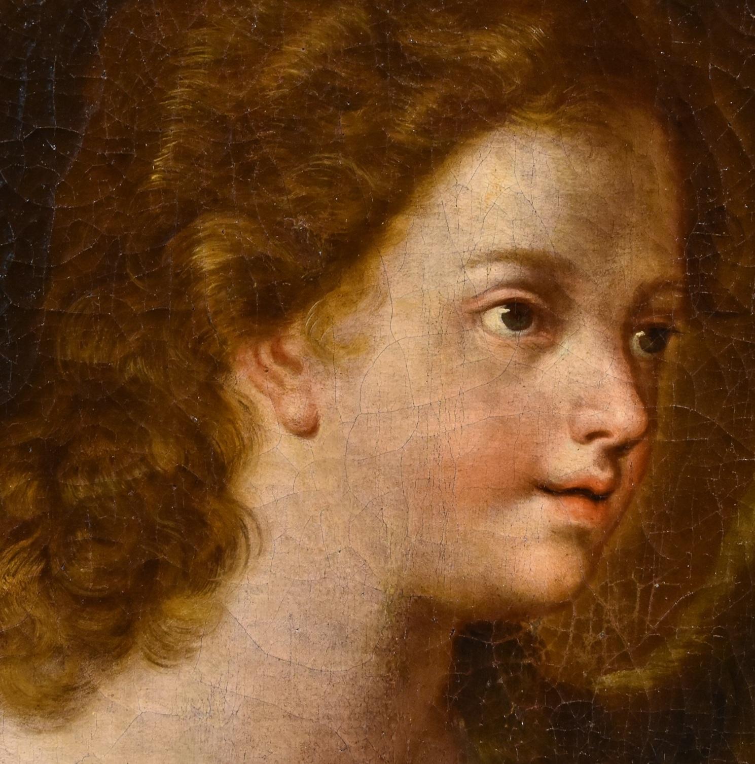 Announcing Angel Gabriel Maratta, Gemälde Öl auf Leinwand, Alter Meister, 17. Jahrhundert im Angebot 10